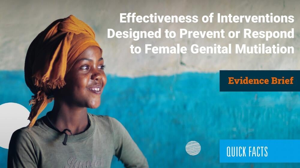 Effectiveness of Interventions Designed to Prevent or Respond to Female Genital…