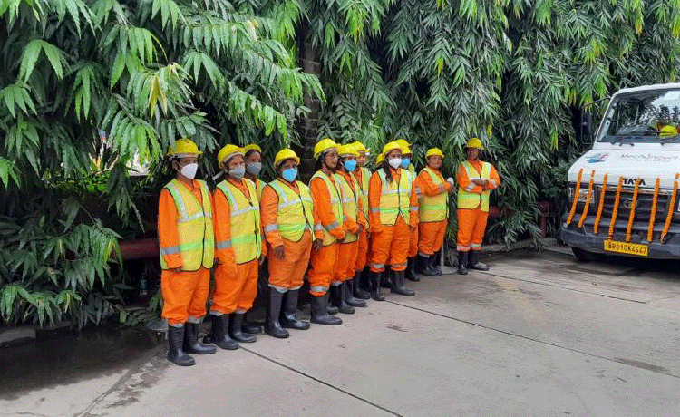 Des agentes sanitaires qualifiées à Patna (Inde). 