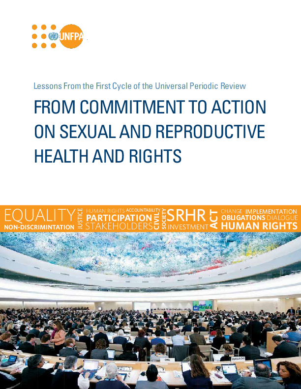 From Commitment to Action on Sexual and Reproductive Health and Rights, 2014 