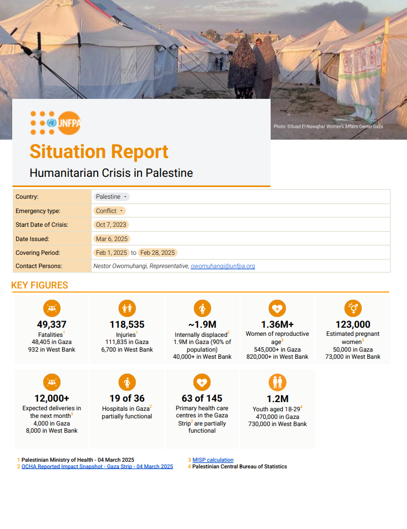 Palestine Situation Report #15 - February 2025