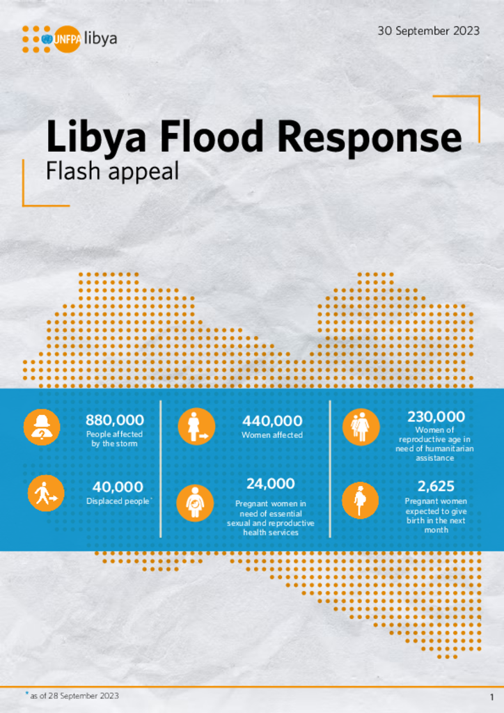 UNFPA Libya Flood Response Flash Appeal