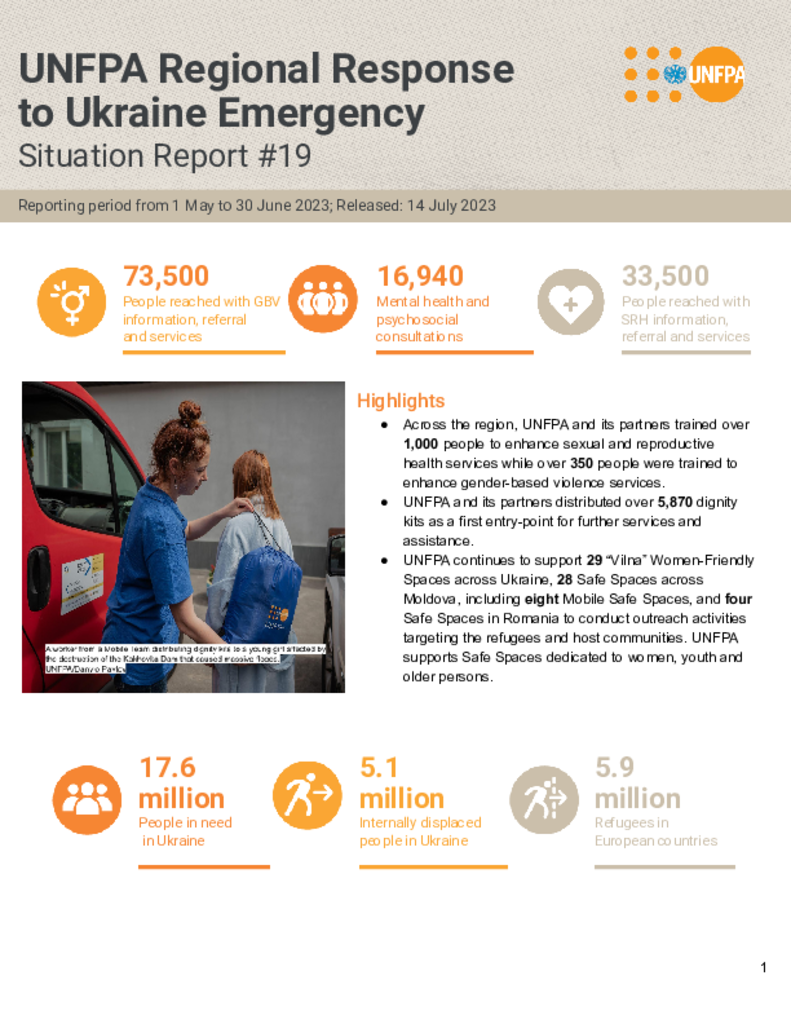 Ukraine Emergency Situation Report #19 - 14 July 2023