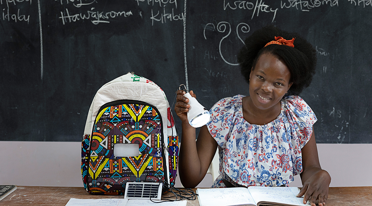 Shining star: An engineer, Mary helps girls engage in their studies.