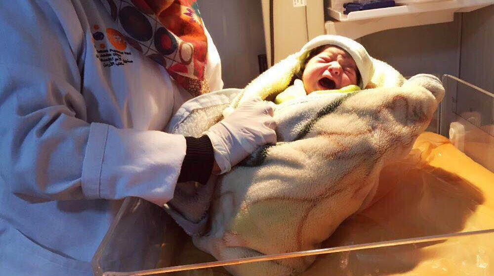 In 2016, Rima was the 5000th baby born at a UNFPA-supported clinic for refugees in Jordan. © UNFPA Jordan 