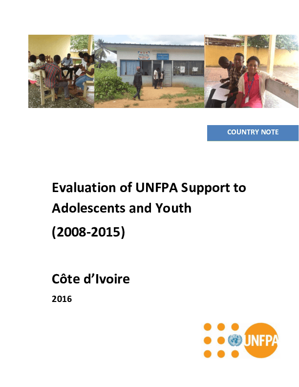 UNFPA Support to Adolescents and Youth