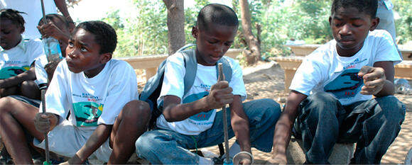 Day Camp Provides Young Haitians with Respite from the Boredom of Displacement