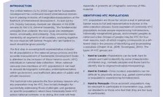 Counting the Hard to Count in a Census