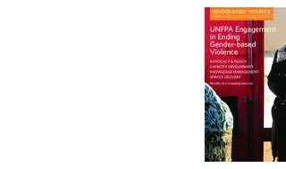 UNFPA Engagement in Ending Gender-based Violence